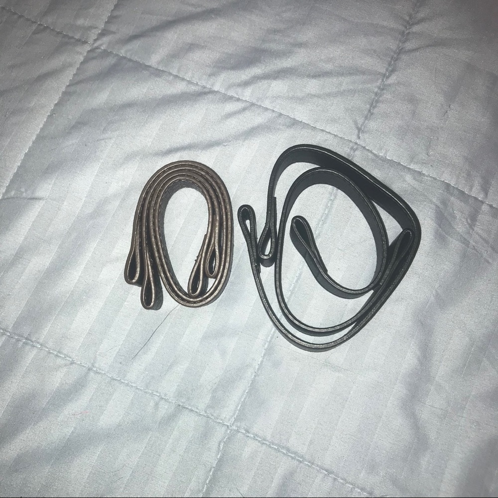 Miche purse straps, short. Black and brown.